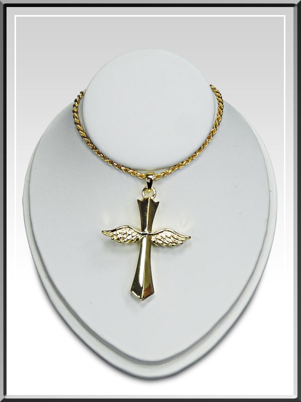 WINGED CREMATION CROSS