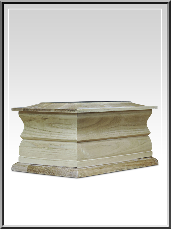 Moulded Ash Wooden Casket-JD2A